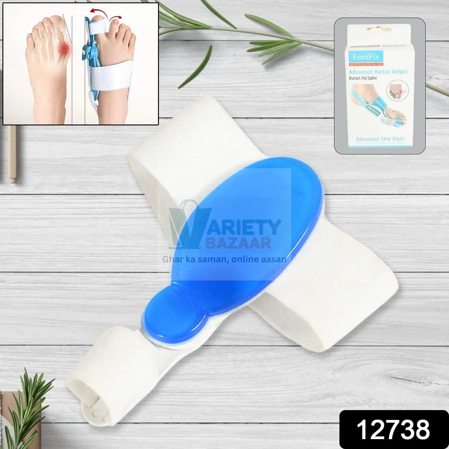 Adjustable Bunion Support Splint – Hallux Valgus Corrector for Men & Women Variety Bazaar