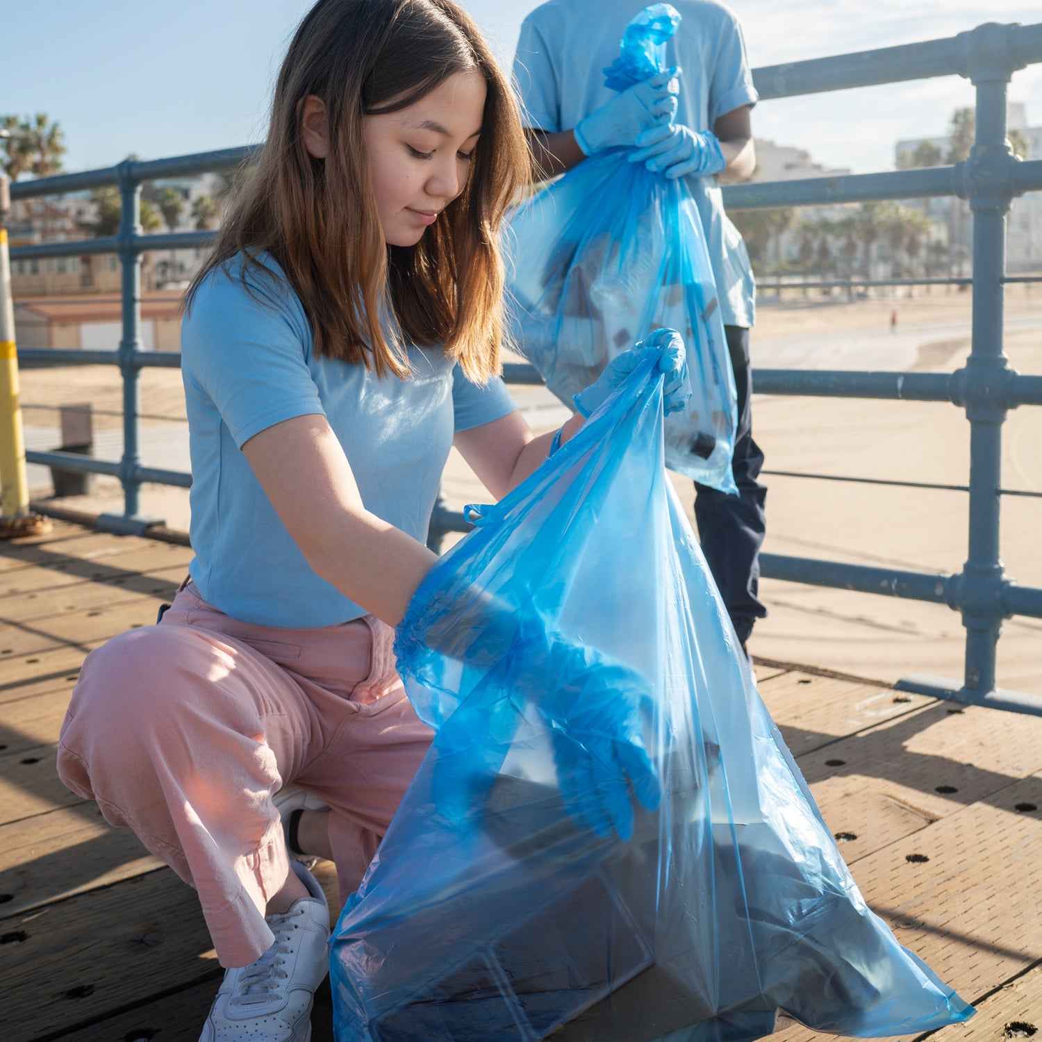 Biodegradable Garbage Bag Rolls 45x50 Cm (5 Pc)