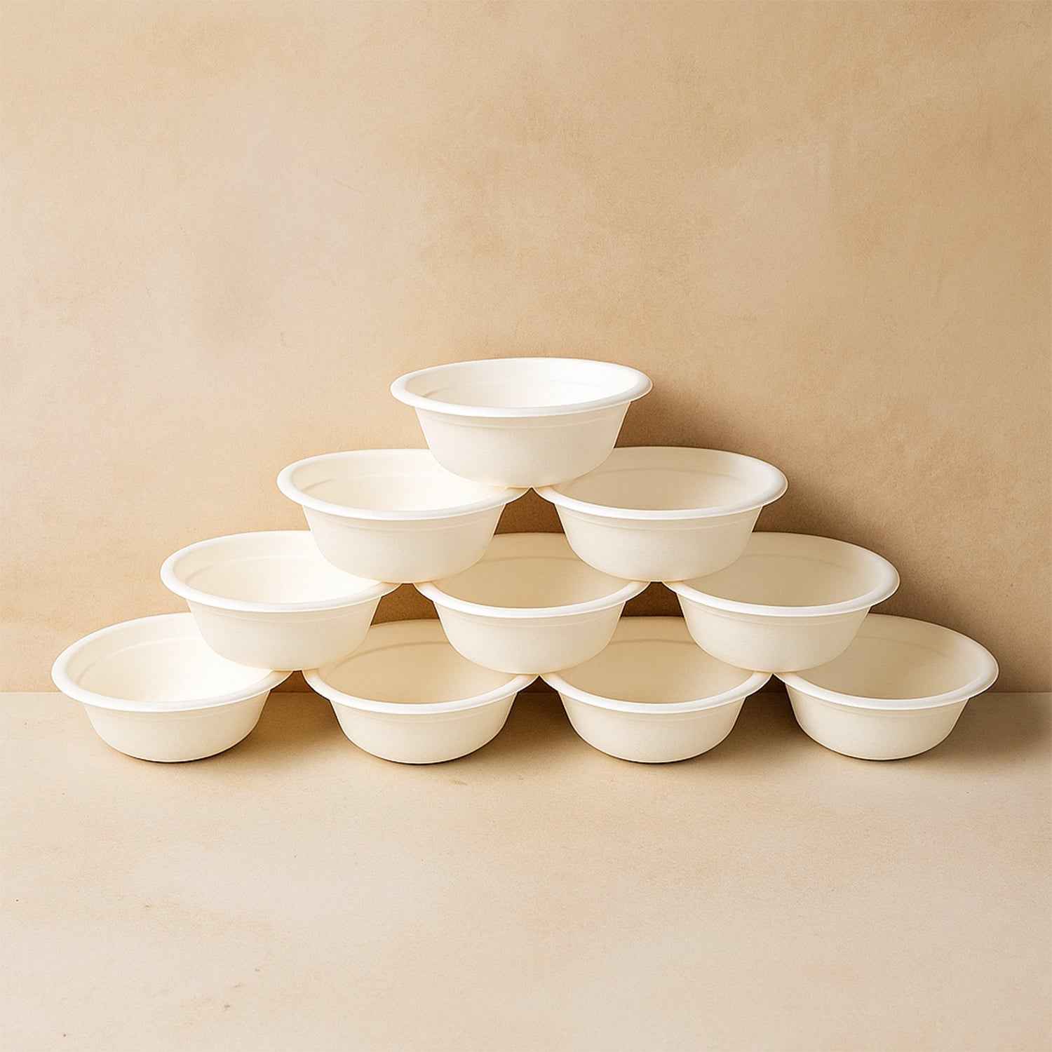 Freshee 240 Ml Compostable Bagasse Bow (10 Pc)