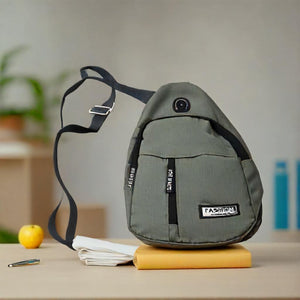 Waterproof Anti Theft Cross-body fanny pack waist bag, Shoulder Bags Chest Men Casual fashion USB Charging earphone hook Sling Travel Bag (1 Pc) Variety Bazaar