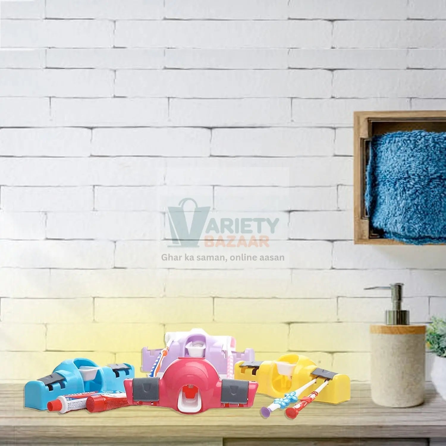 Automatic Push Toothpaste Squeezer Dispenser Variety Bazaar