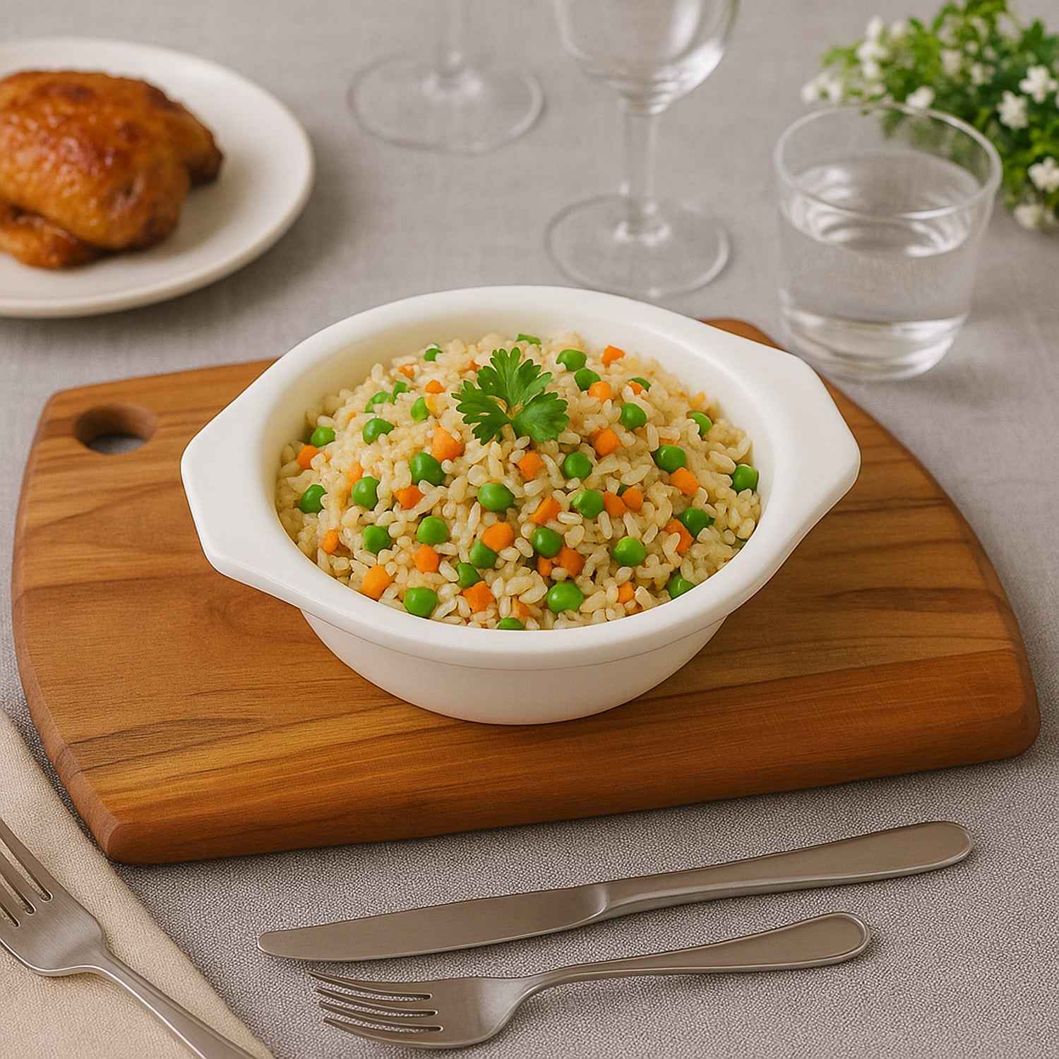 Premium Plastic Serving Mixing Bowl With Easy-grip Side Tabs (1 Pc)