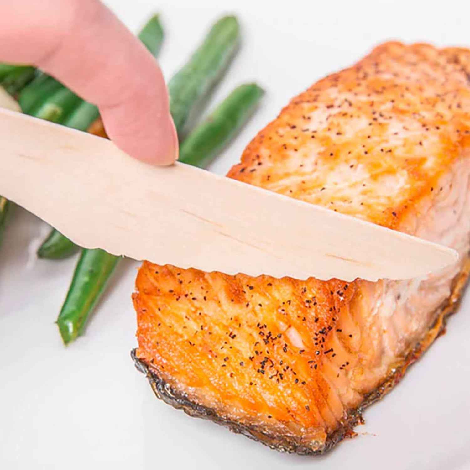 165mm Wooden Knife 30 Pcs Pack