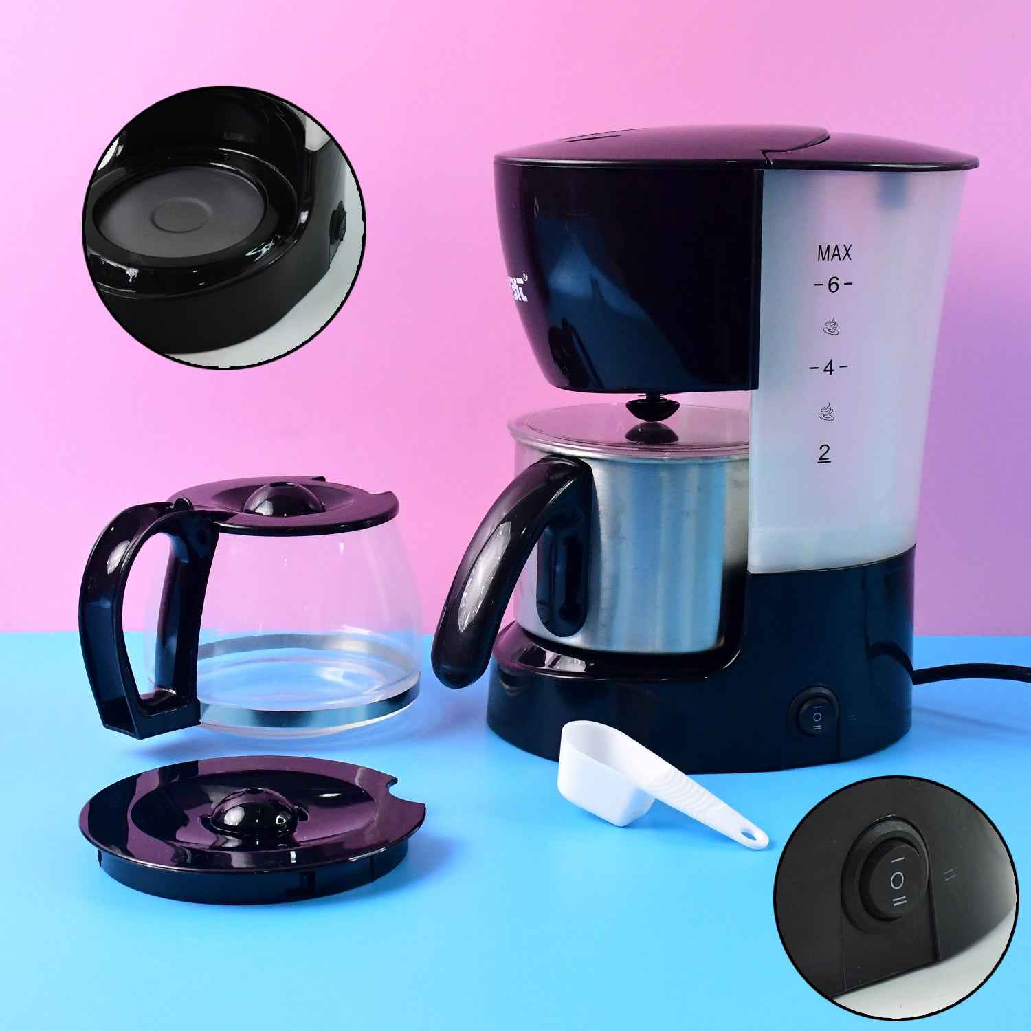 Orbit Automatic Drip Coffee Maker - 800w With 1200ml Capacity