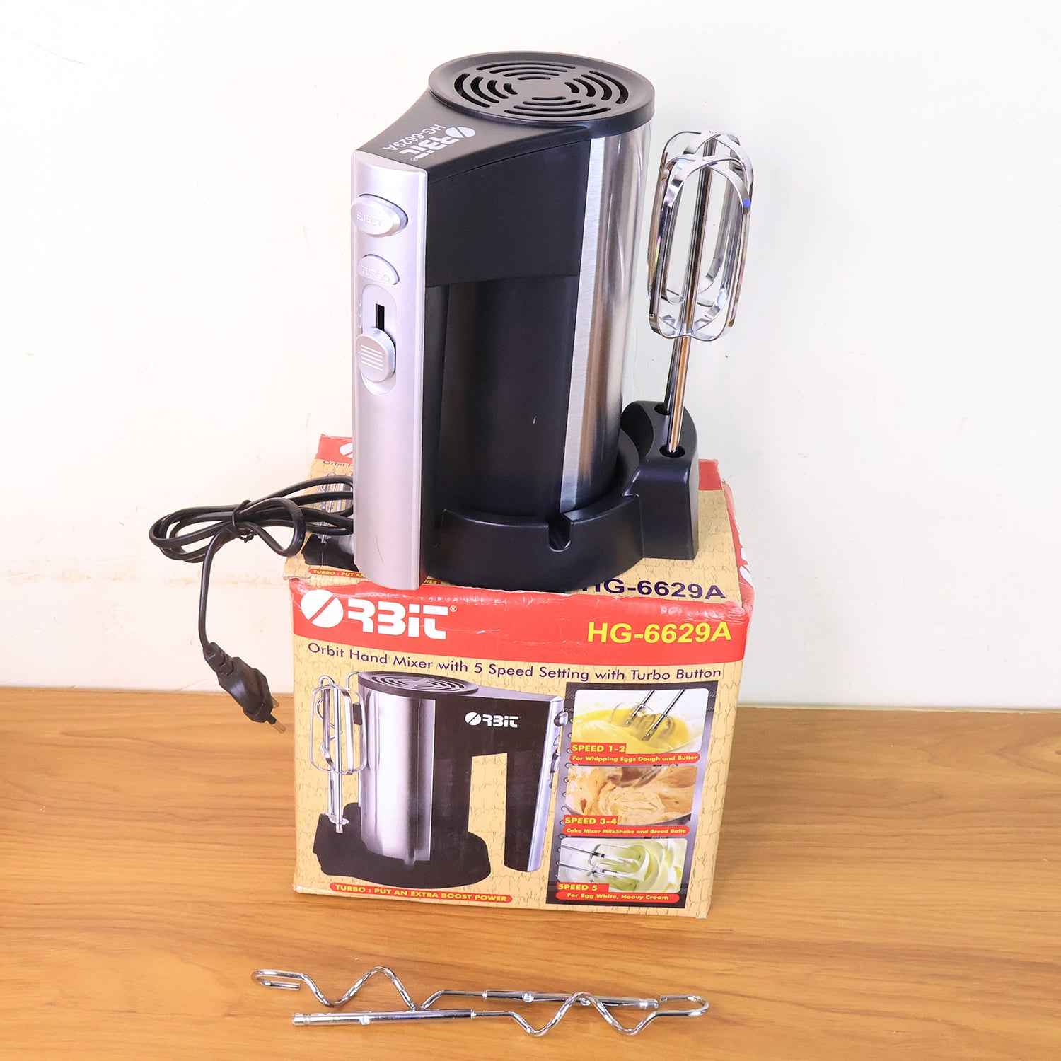 Orbit Stainless Steel Electric Hand Mixer - 450w
