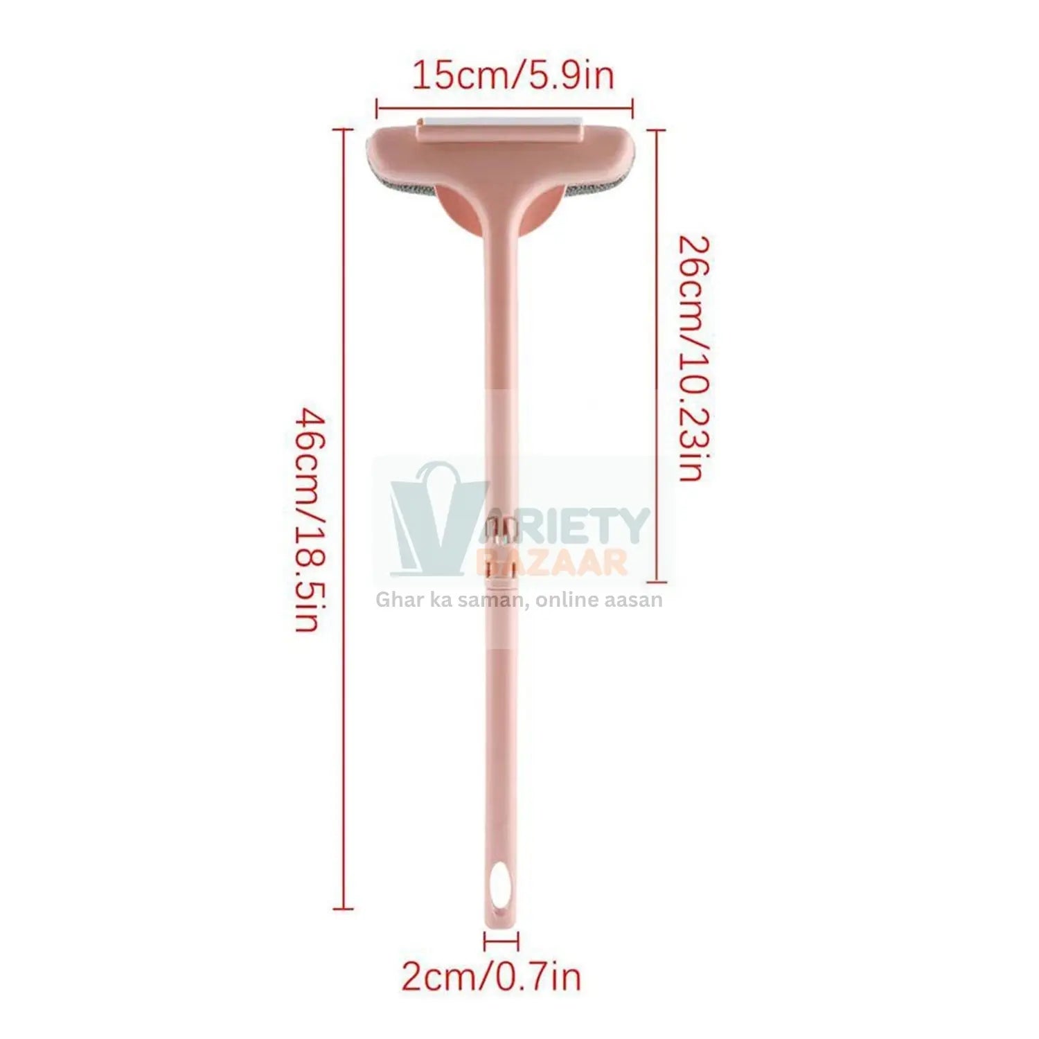 Brush 2 in 1 Mesh Cleaning Brush & Wiper with Extended Handle Window Cleaning Brush Net Cleaner,Magic Window Cleaner Brush, Window Mesh Cleaner (1 Pc) Travel Sahayak