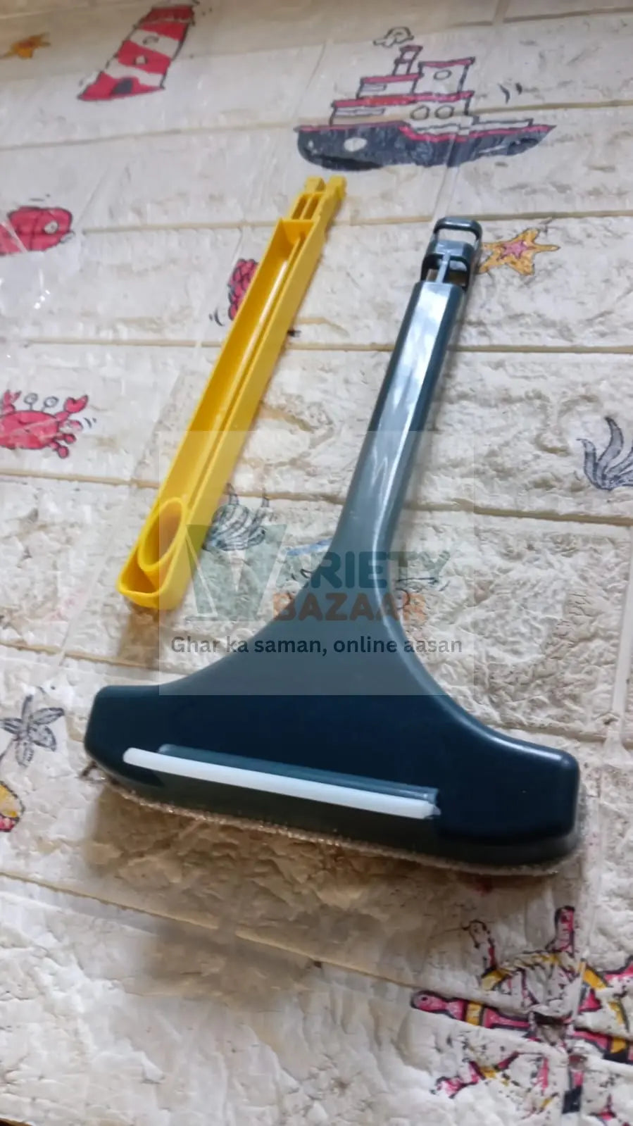 Brush 2 in 1 Mesh Cleaning Brush & Wiper with Extended Handle Window Cleaning Brush Net Cleaner,Magic Window Cleaner Brush, Window Mesh Cleaner (1 Pc) Travel Sahayak