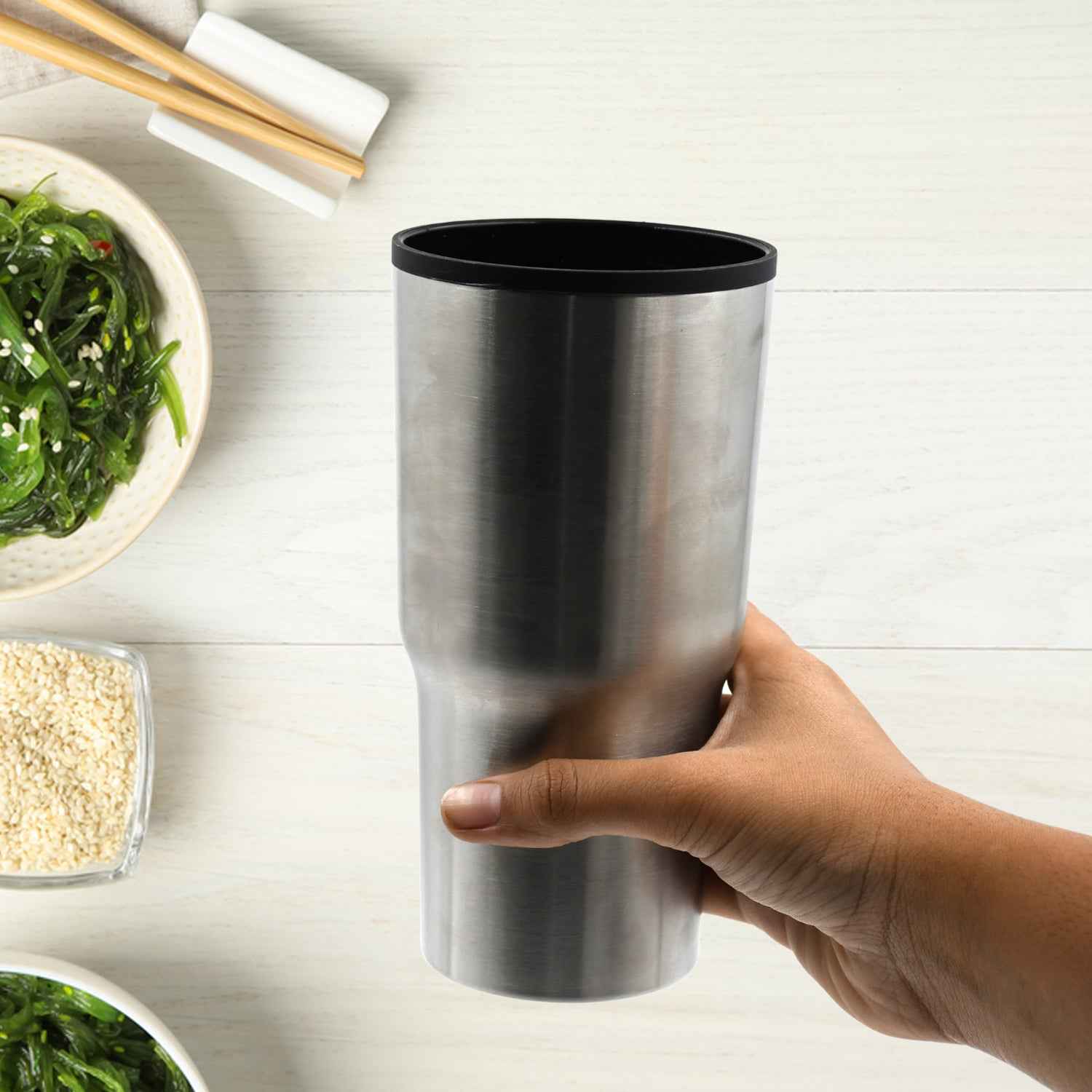 5961 Stainless Steel Vacuum Glass Insulated Glass Coffee Cups Double Walled Travel Mug Car Coffee Mug