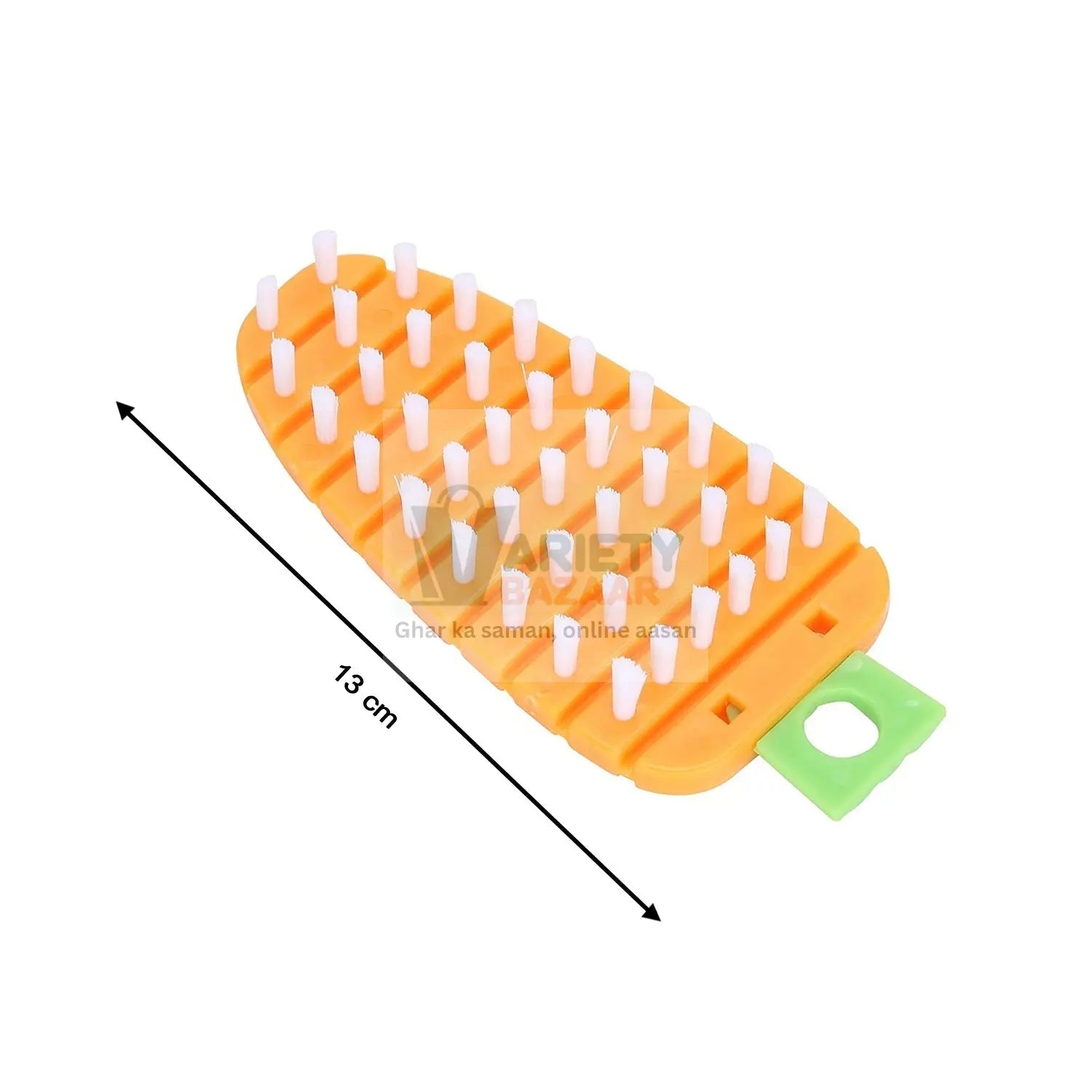 Carrot-Shaped Non-Toxic Vegetable Scrubbing Brush for Fruits & Veggies Variety Bazaar