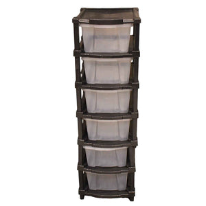 6-layer Modular Plastic Drawer Storage Cabinet