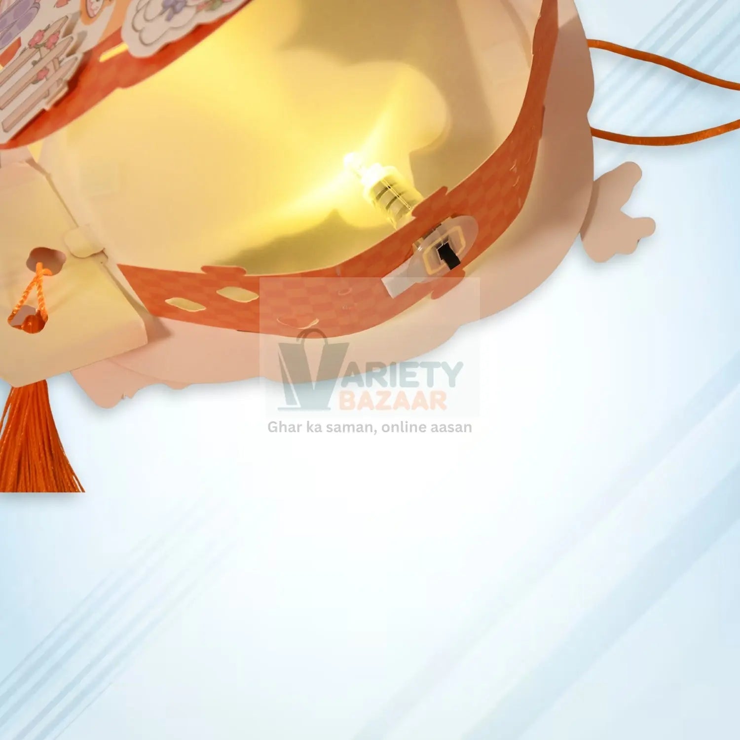 DIY Handmade Cartoon Paper Lanterns – Antique Hollow-Out LED Projection for Festival Decor Variety Bazaar