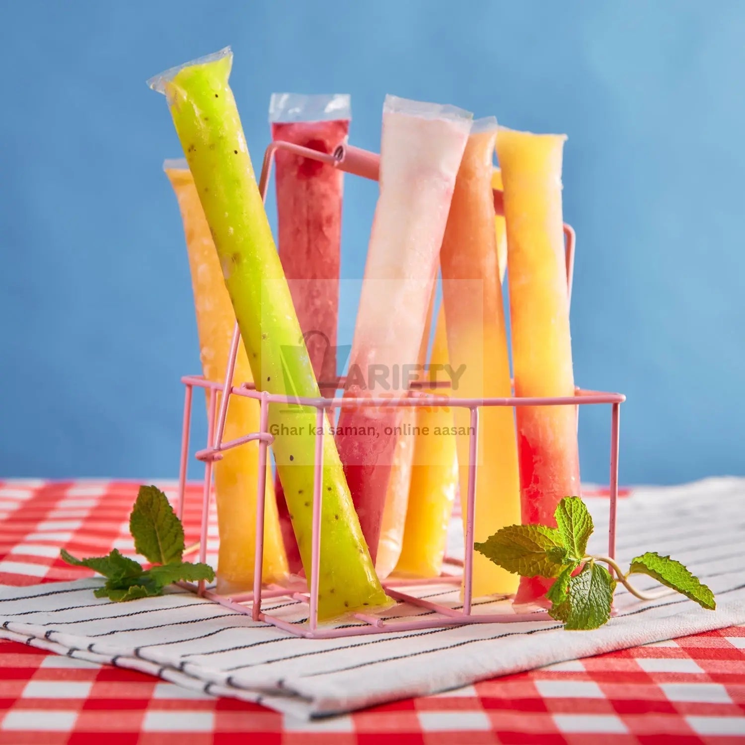 DIY Manual Popsicle Maker – Reusable Ice Cream Mold (Approx 20 Pcs Packing Bag) Variety Bazaar