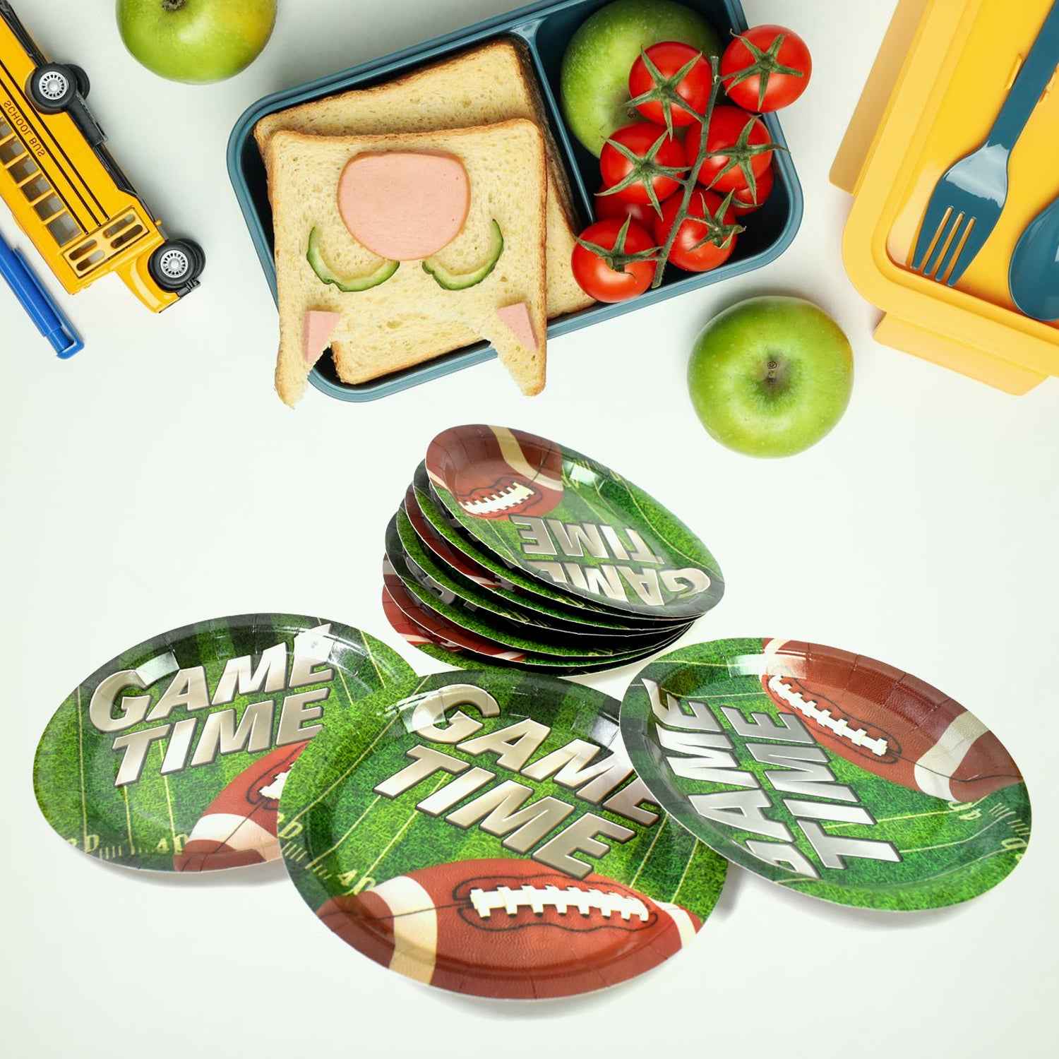 Round Plates Disposable Paper Plates Happy Birthday Gift (10 Pcs Set Mix Design)