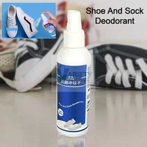 Deodorant Spray for Shoes & Socks, Shoe Deodorizer Spray, Shoe Odor Eliminator Spray, Sneaker & Shoe Deodorant, Freshness for Work Shoes, Safety Shoes, Sports Shoes & More (100 ML) Variety Bazaar