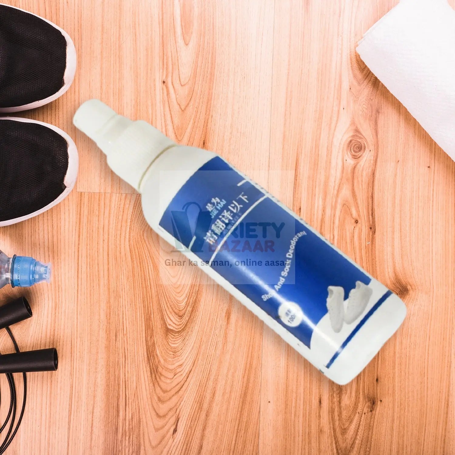 Deodorant Spray for Shoes & Socks, Shoe Deodorizer Spray, Shoe Odor Eliminator Spray, Sneaker & Shoe Deodorant, Freshness for Work Shoes, Safety Shoes, Sports Shoes & More (100 ML) Variety Bazaar