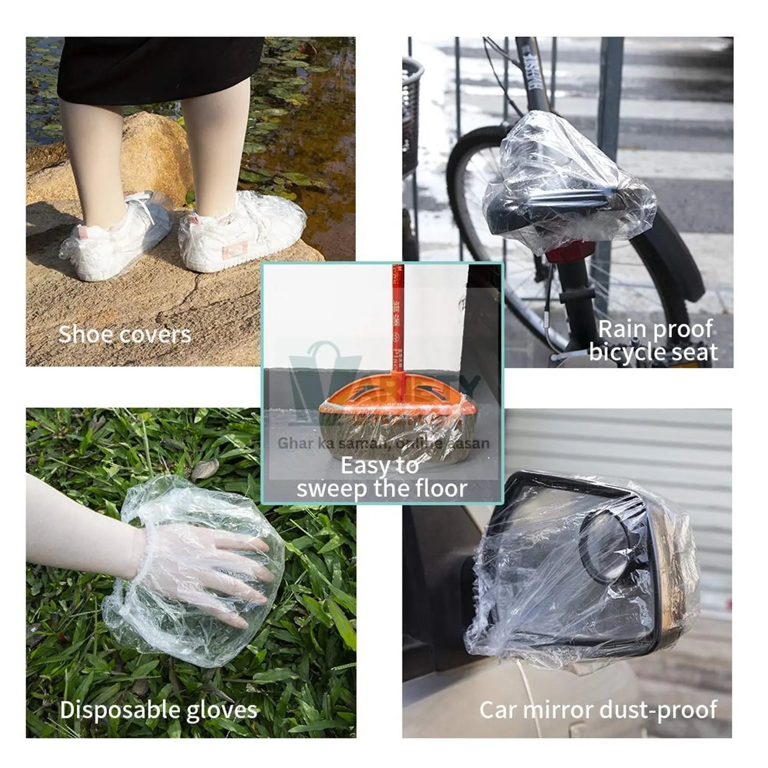 Disposable Shower Caps for Women (1 Pc) Variety Bazaar