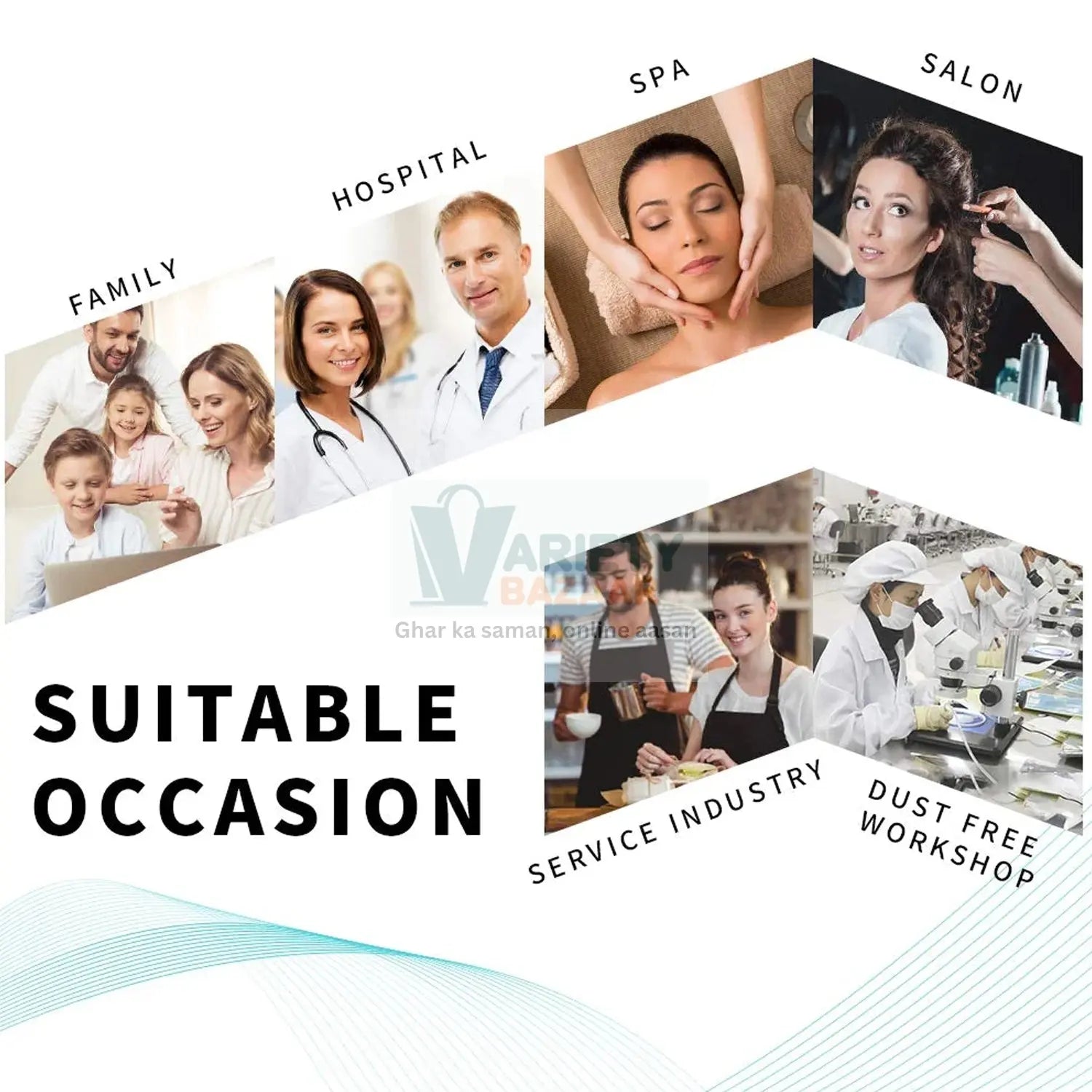 Disposable Shower Caps for Women (1 Pc) Variety Bazaar