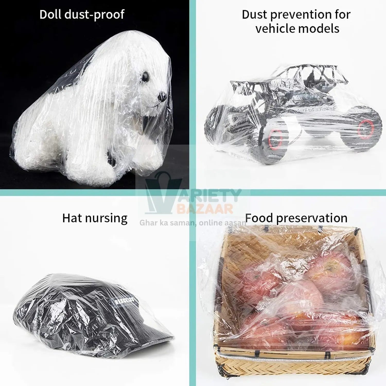 Disposable Shower Caps for Women (1 Pc) Variety Bazaar