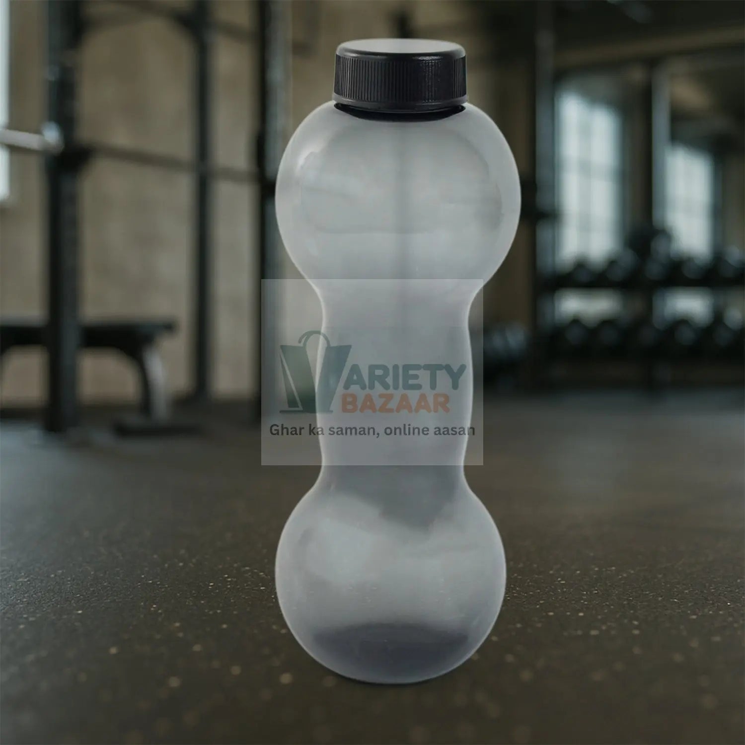 Dumbbell Water Bottle Gym Water Bottle Use For School , Gym , Office Use (550 ml) Variety Bazaar