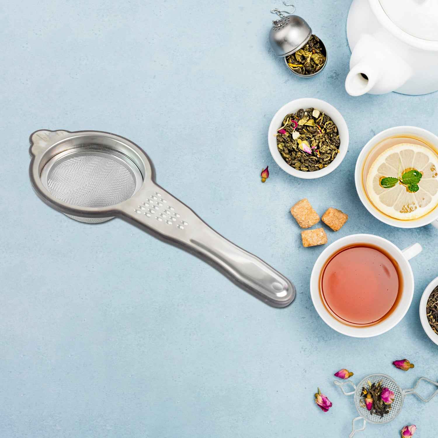 Heavy-duty Stainless Steel Fine Mesh Tea Strainer (1 Pc)