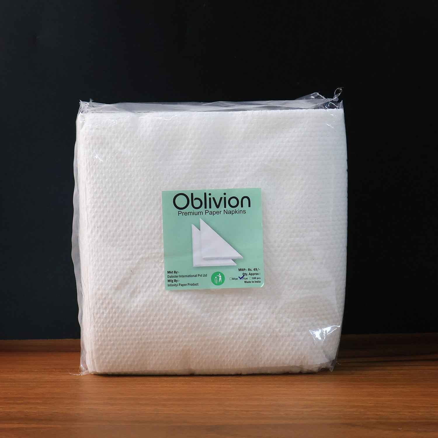 Soft Absorbent Disposable Tissue Napkins Paper (75 Pc)