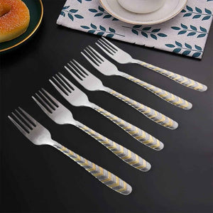 Elegant Stainless Steel Fork (6 Pcs Set)
