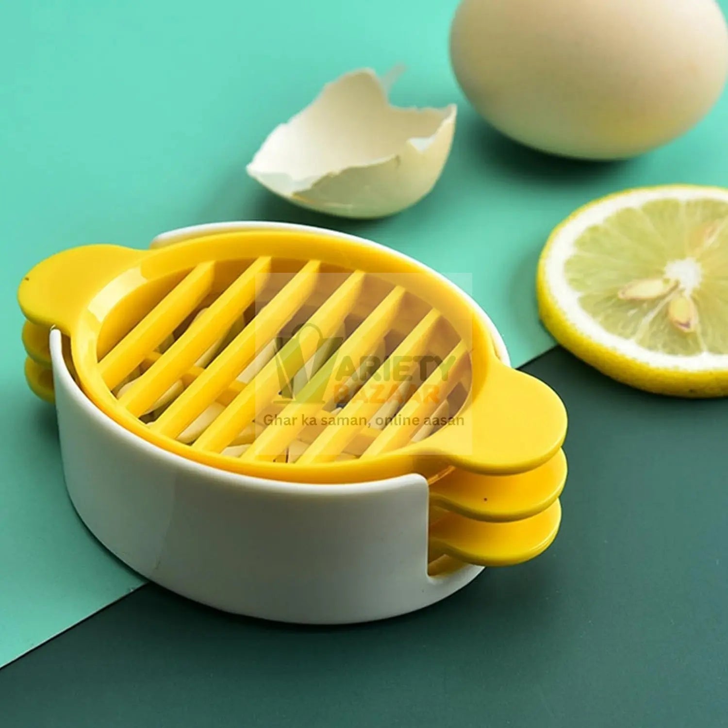 Egg Slicer, 3 in 1 Boiled Egg Slicer, Egg Slicer, Preserved Egg Slicer, Home Restaurant Kitchen Tool (1 Pc) Variety Bazaar