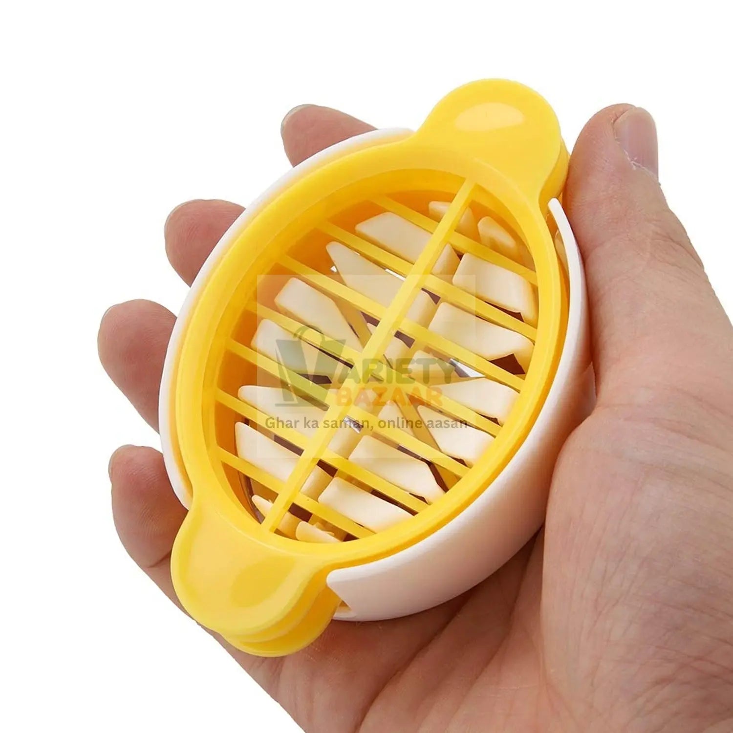 Egg Slicer, 3 in 1 Boiled Egg Slicer, Egg Slicer, Preserved Egg Slicer, Home Restaurant Kitchen Tool (1 Pc) Variety Bazaar