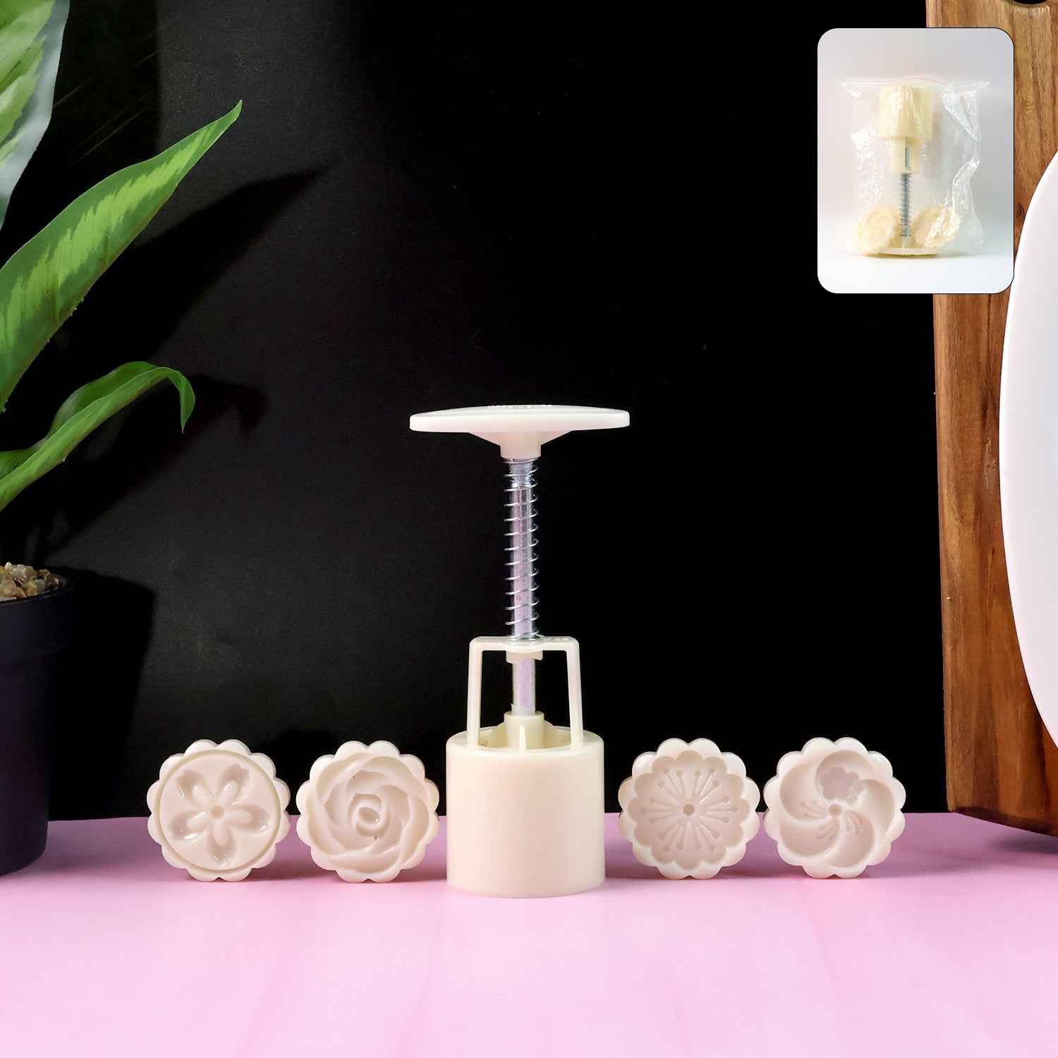 Spring Press Cookie Pastry Mold - (Set)