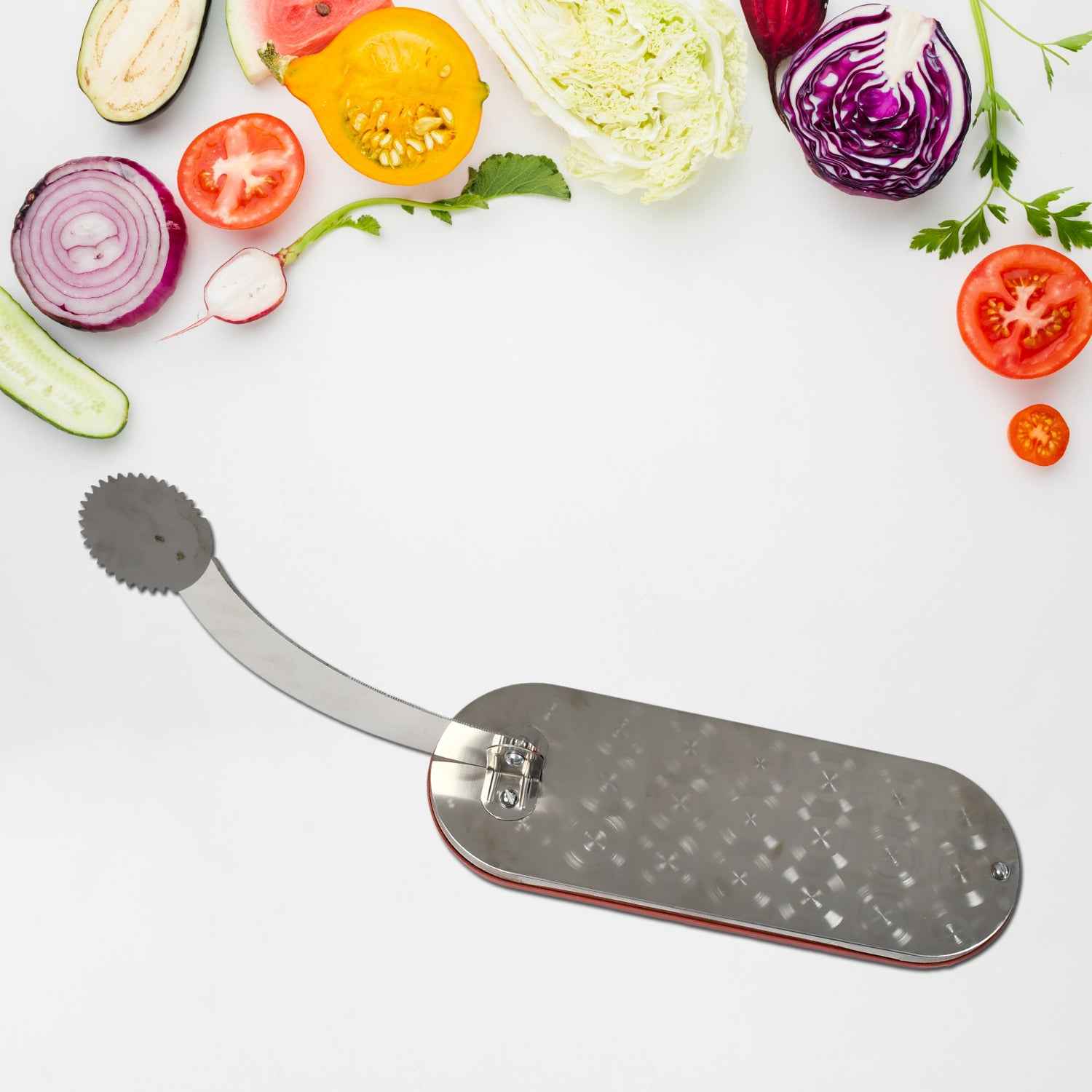 2841c Steel Vegetable Cutter Premium Quality Cutter For Fruit Vegetable Meat Cutting Use ( Color Box )