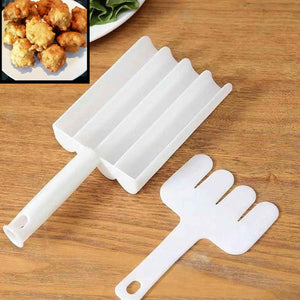 5913a Small Multifunction Fritters Maker - Creative Fritters Scoop Multi-function Ball Maker Portable Maker For Making Cake Balls Ice Cream Spoon Doughnut Hand Cutting Scoop(2pc Set)
