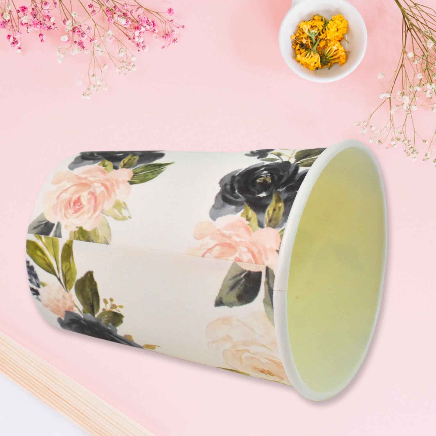 Disposable Paper Cups Disposable Tea Coffee Cups (10 Pcs Set Mix Color Design)