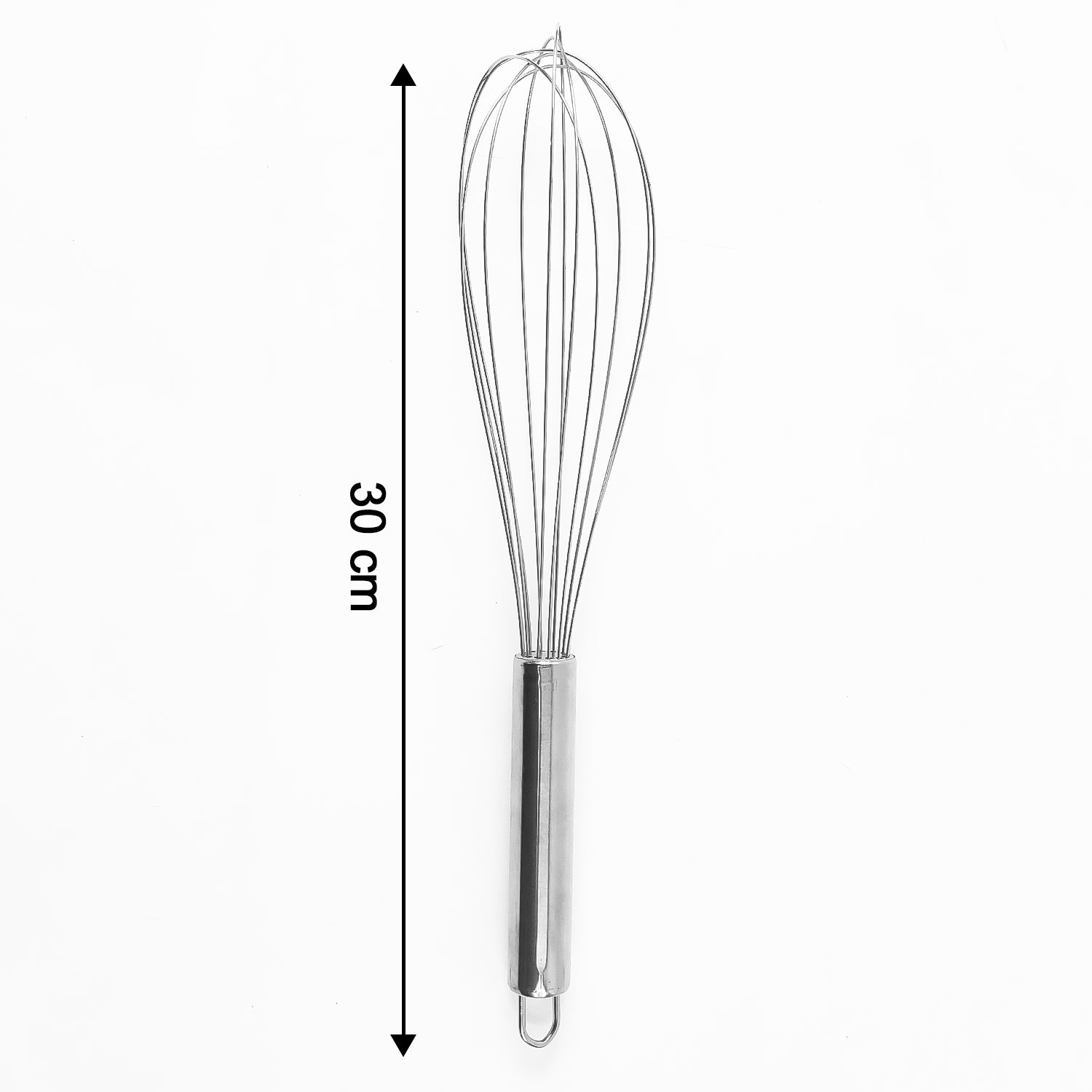 Large Stainless Steel Balloon Whisk Heavy-duty Kitchen Tool (30cm 1 Pc)