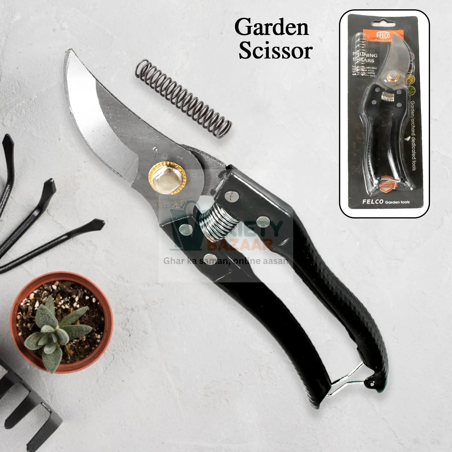 Gardening Tools - Garden Shears Pruners Scissor (1 Pc) Travel Sahayak