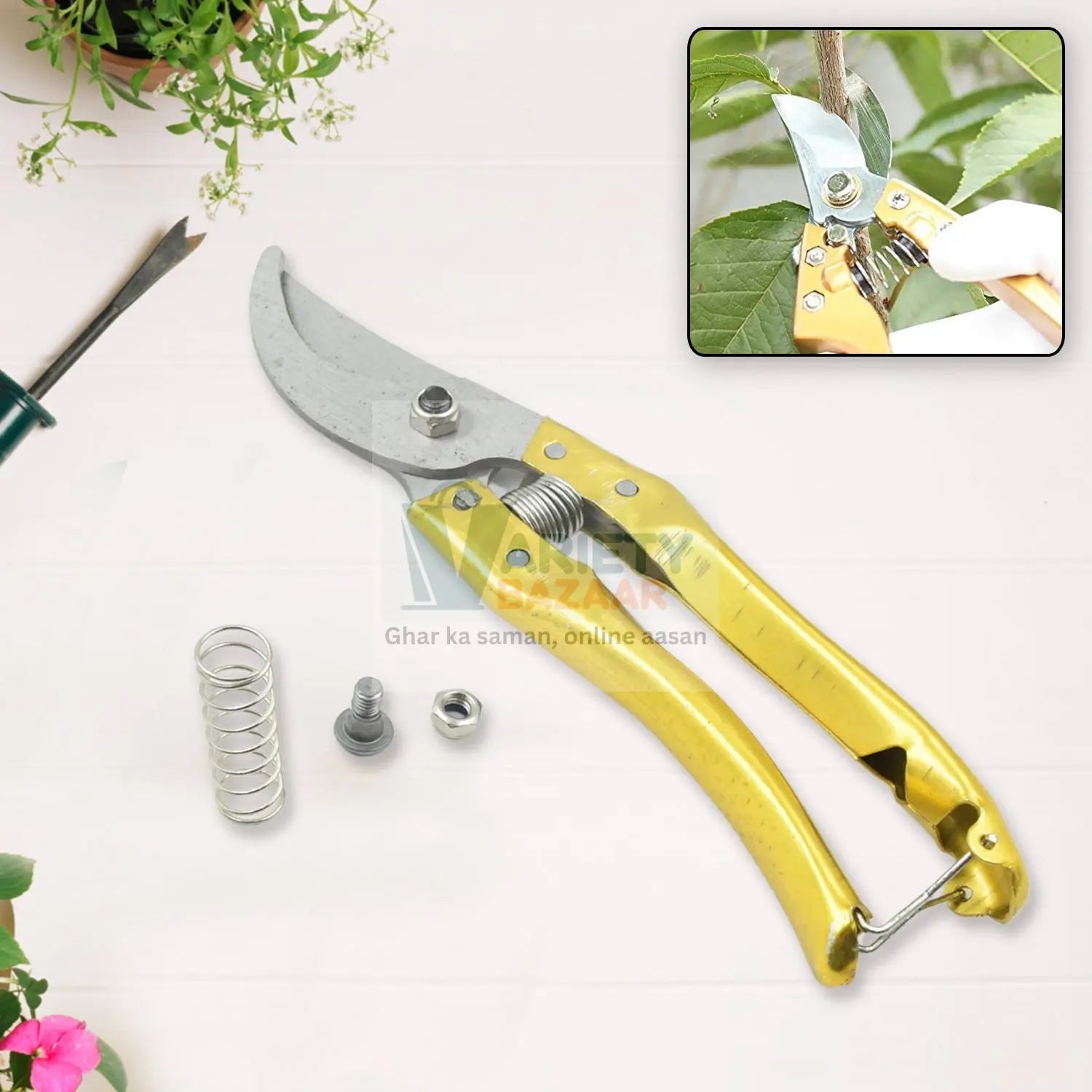 Gardening Tools - Garden Shears Pruners Scissor (1 Pc) Travel Sahayak