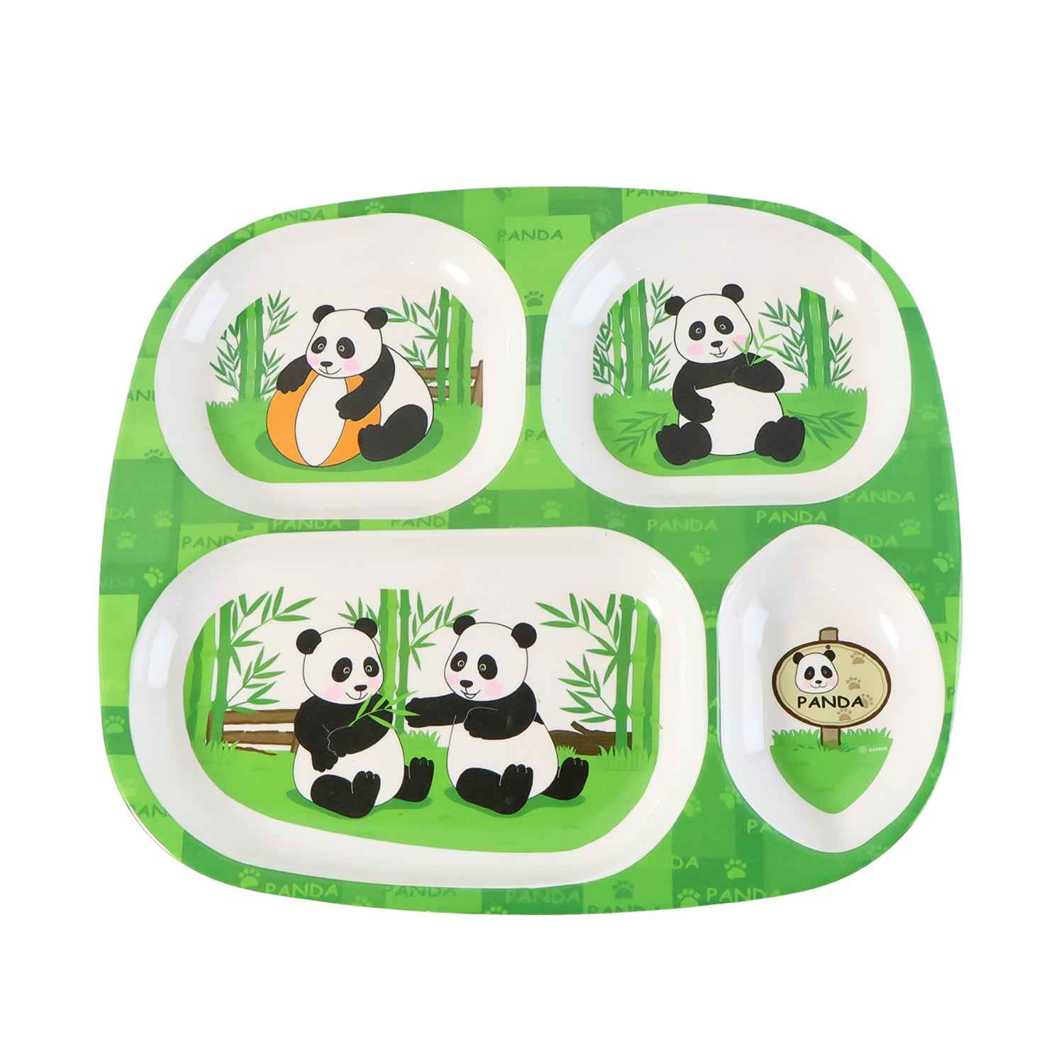 Kids 4-compartment Melamine Partition Plate (1 Pc 2422 Cm)