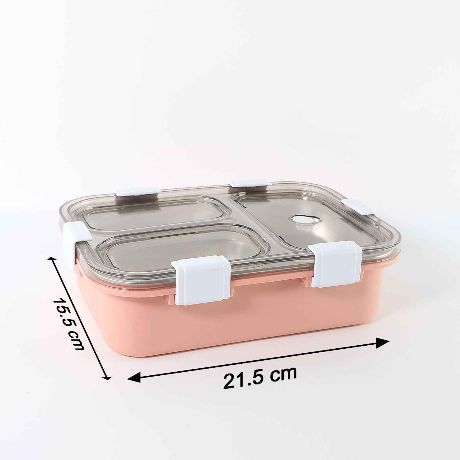 3-compartment Lunch Box - (1 Pc)