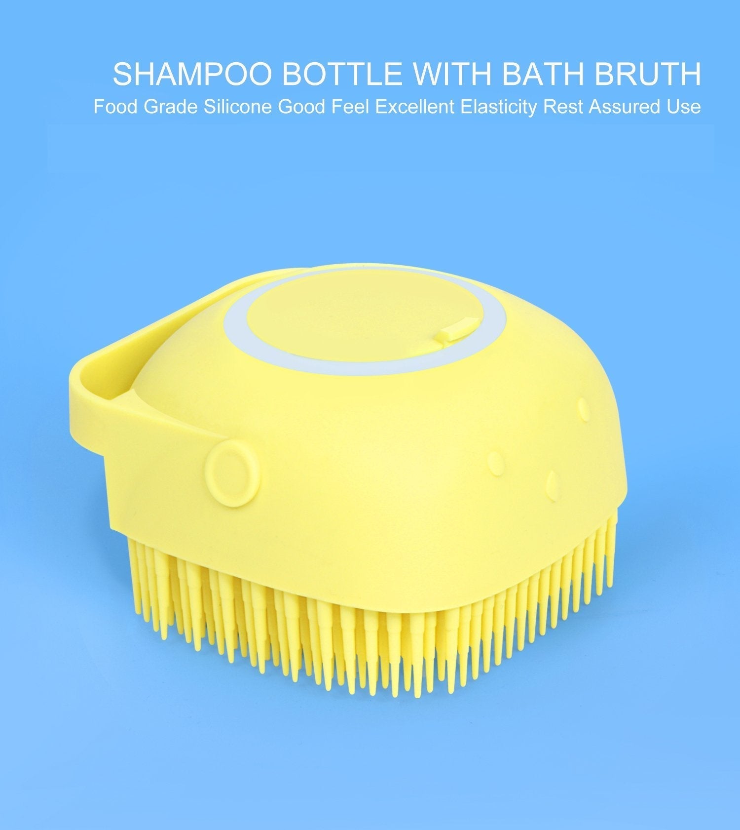 Silicone Massage Bath Body Brush Soft Bristle With Shampoo Dispenser Variety Bazaar