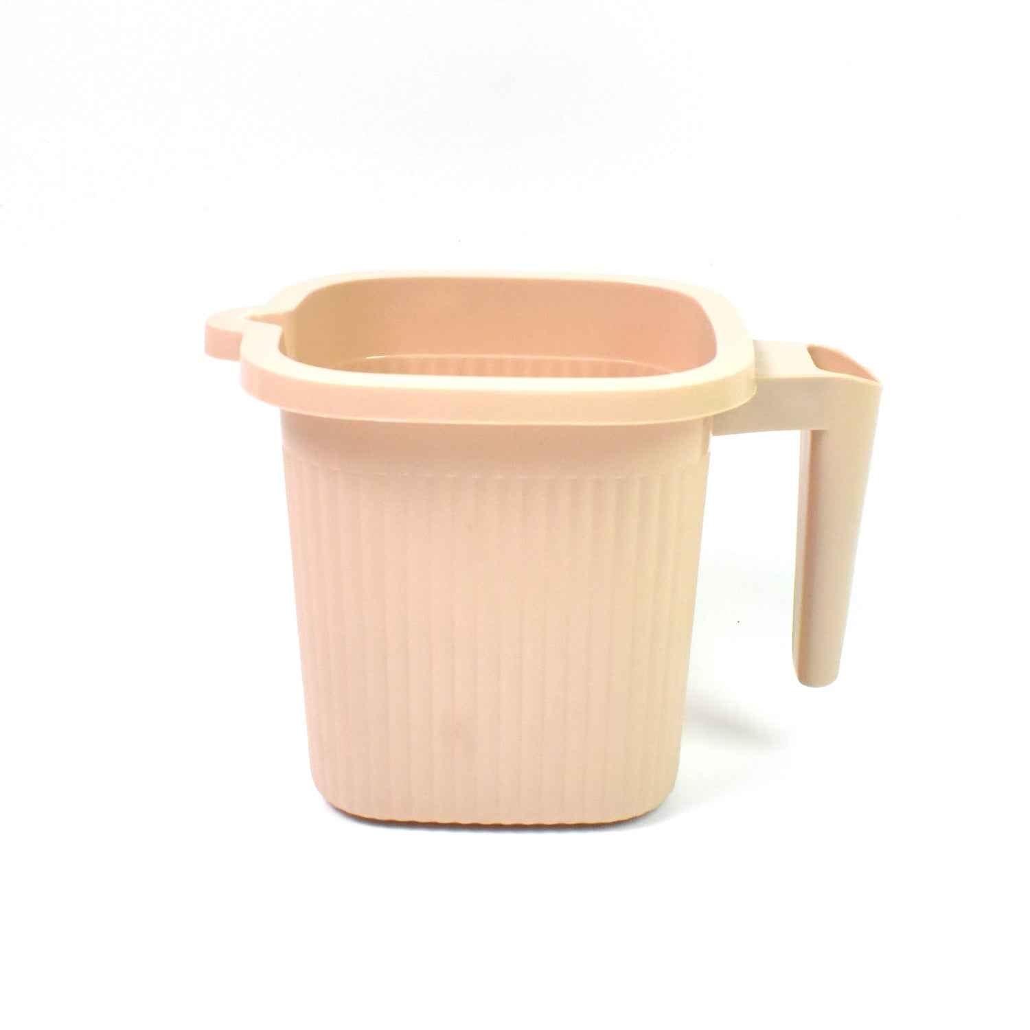 Plastic Square Bath Water Mug (1 Pc 1000 Ml Mix Color)