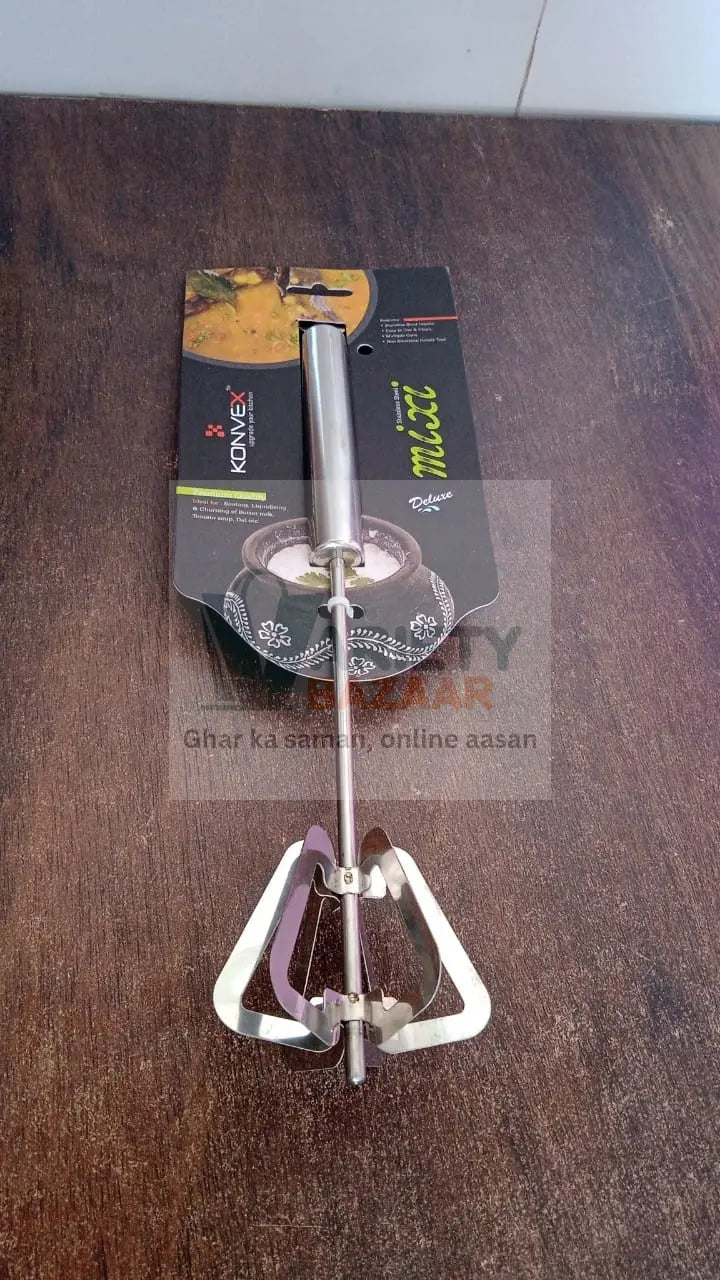 Hand Push Mixer, Egg Whisk, Stainless Steel Blender (1 Pc) Variety Bazaar