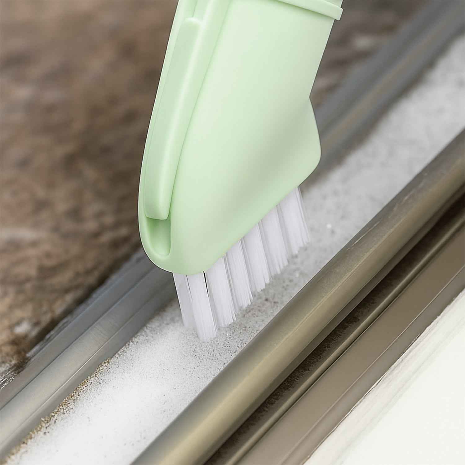 Multipurpose Bottle-connectable Cleaning Brush With Built-in Scraper (1 Pc)