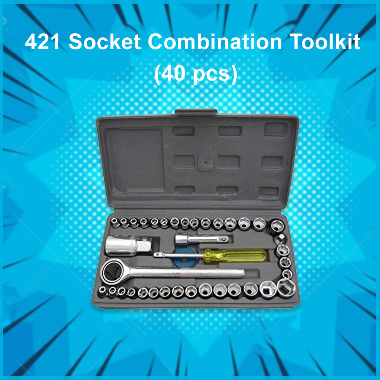 Socket Combination Toolkit (40 pcs) Variety Bazaar