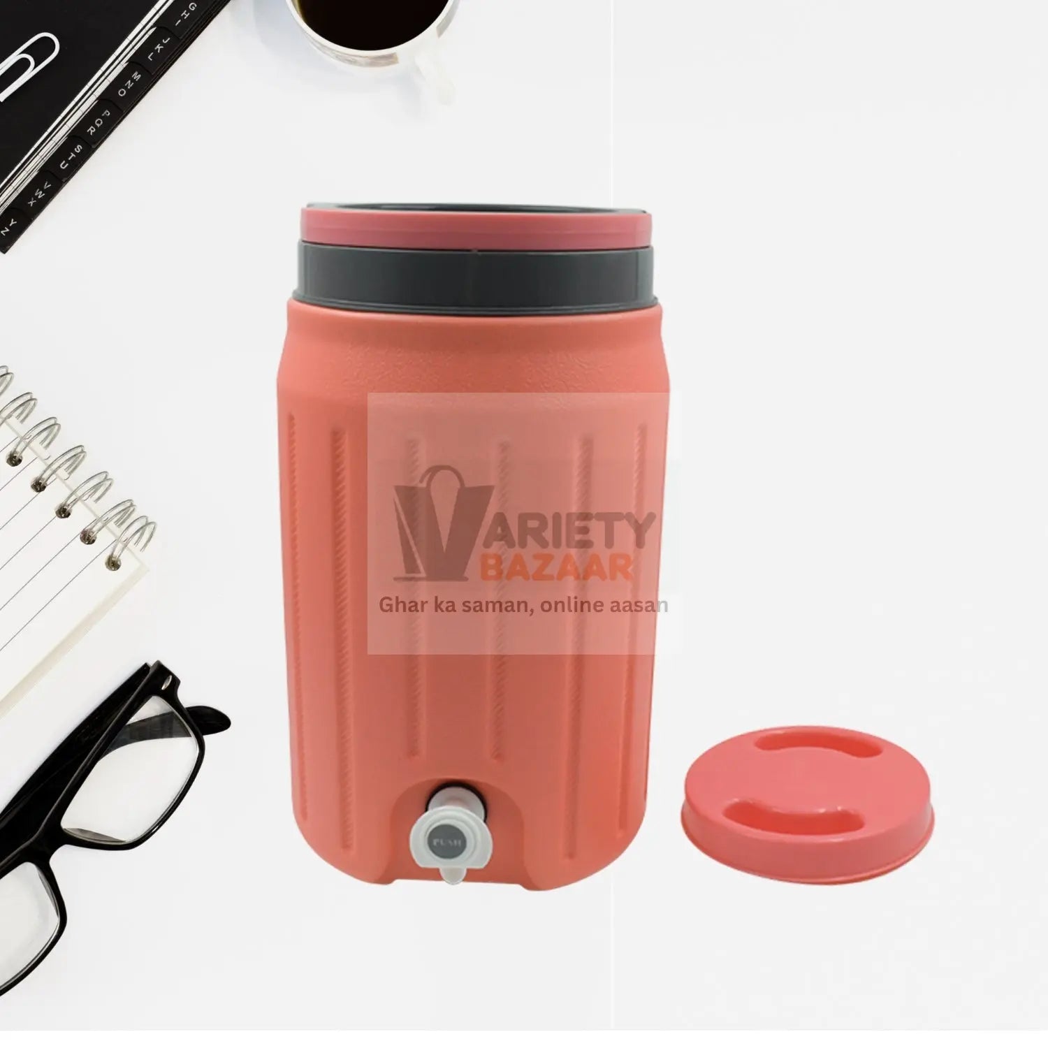Insulated Plastic Water Rover Jug with a Sturdy Handle, Water Jug Camper with Tap Plastic Insulated Water Water Storage Cool Water Storage for Home & Travelling (2500ML, 7500ML, 12000ML) Travel Sahayak
