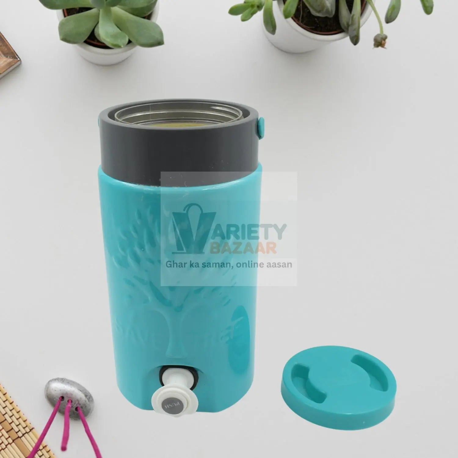 Insulated Plastic Water Rover Jug with a Sturdy Handle, Water Jug Camper with Tap Plastic Insulated Water Water Storage Cool Water Storage for Home & Travelling (2500ML, 7500ML, 12000ML) Travel Sahayak
