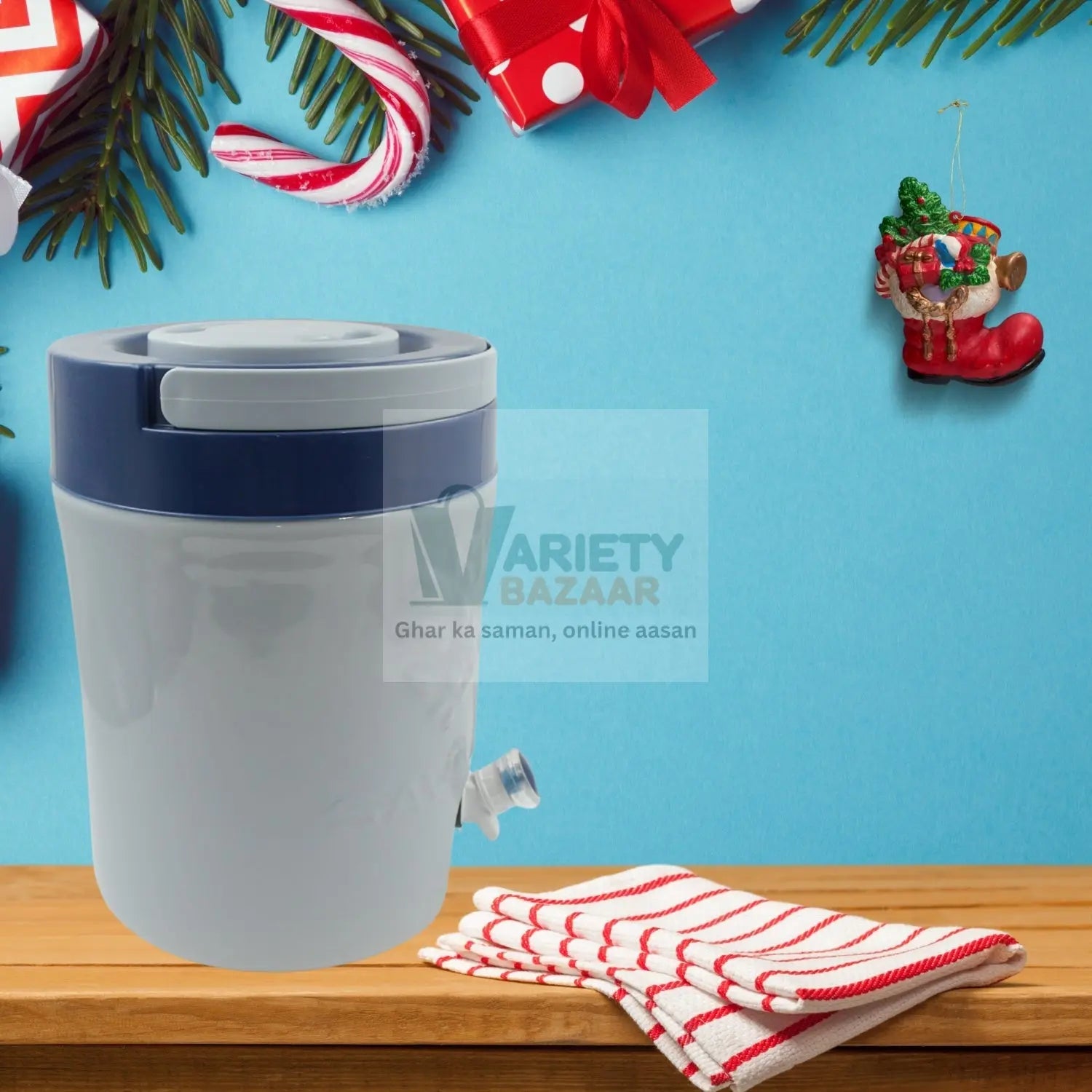 Insulated Plastic Water Rover Jug with a Sturdy Handle, Water Jug Camper with Tap Plastic Insulated Water Water Storage Cool Water Storage for Home & Travelling (2500ML, 7500ML, 12000ML) Travel Sahayak