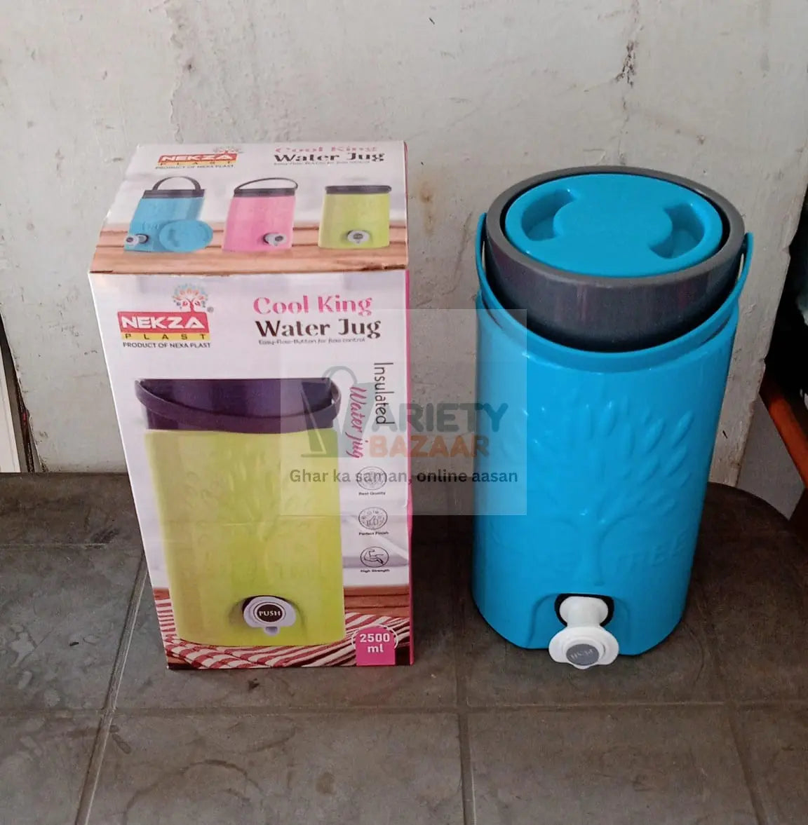 Insulated Plastic Water Rover Jug with a Sturdy Handle, Water Jug Camper with Tap Plastic Insulated Water Water Storage Cool Water Storage for Home & Travelling (2500ML, 7500ML, 12000ML) Travel Sahayak