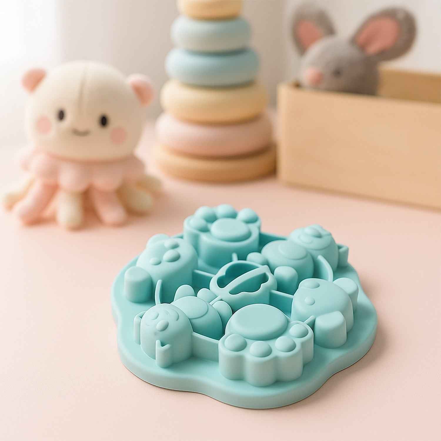 Premium Food-grade Silicone Kids Cartoon Shape Chocolate Jelly Candy Mold (1 Pc)