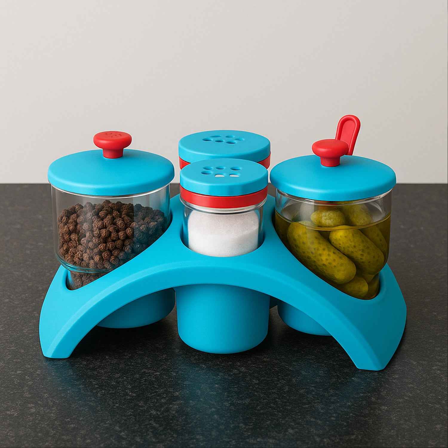 Supermom 4x Pickle With Salt Pepper Storage Set