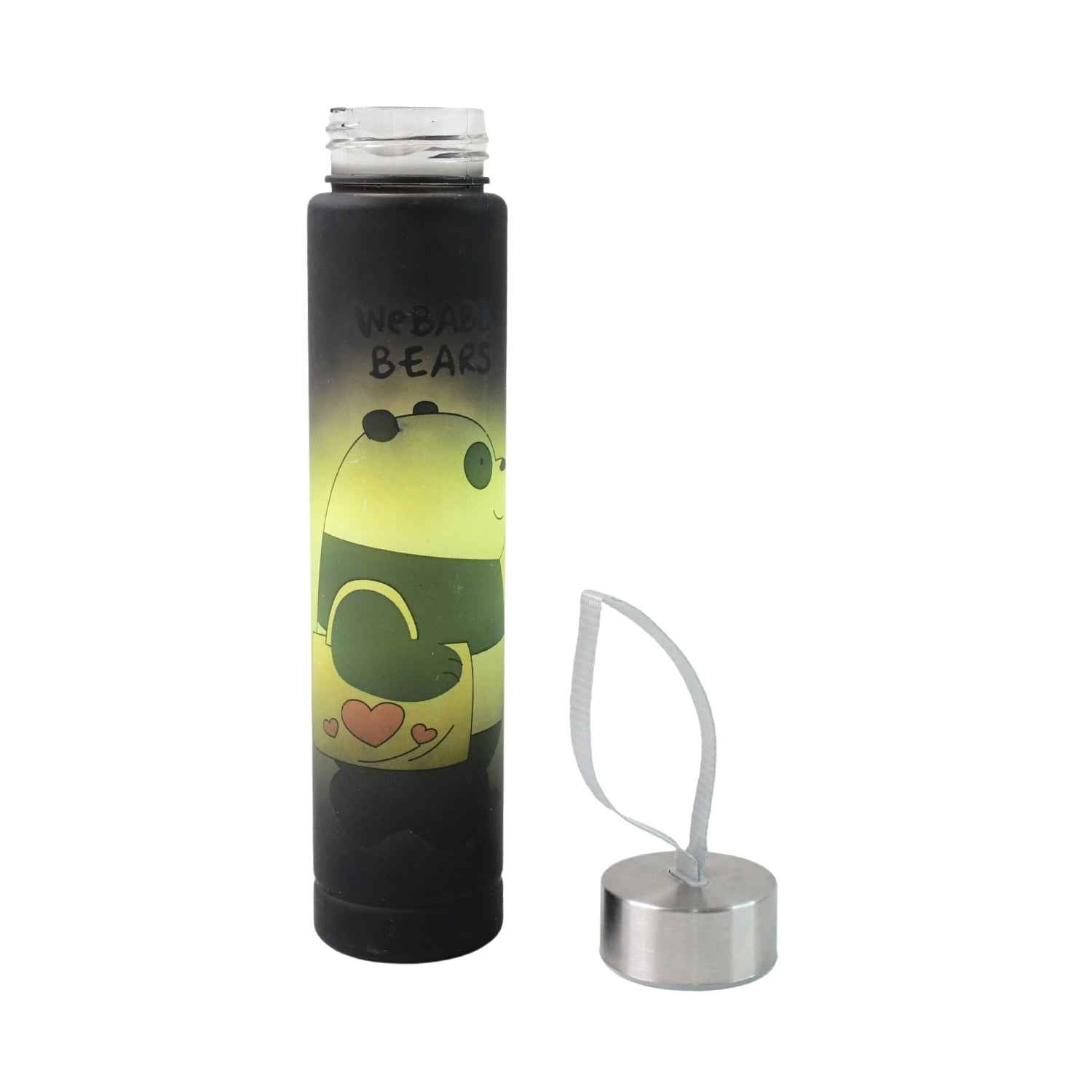 Cute Cartoon Printed Plastic Water Bottle (300 Ml 1 Pc)