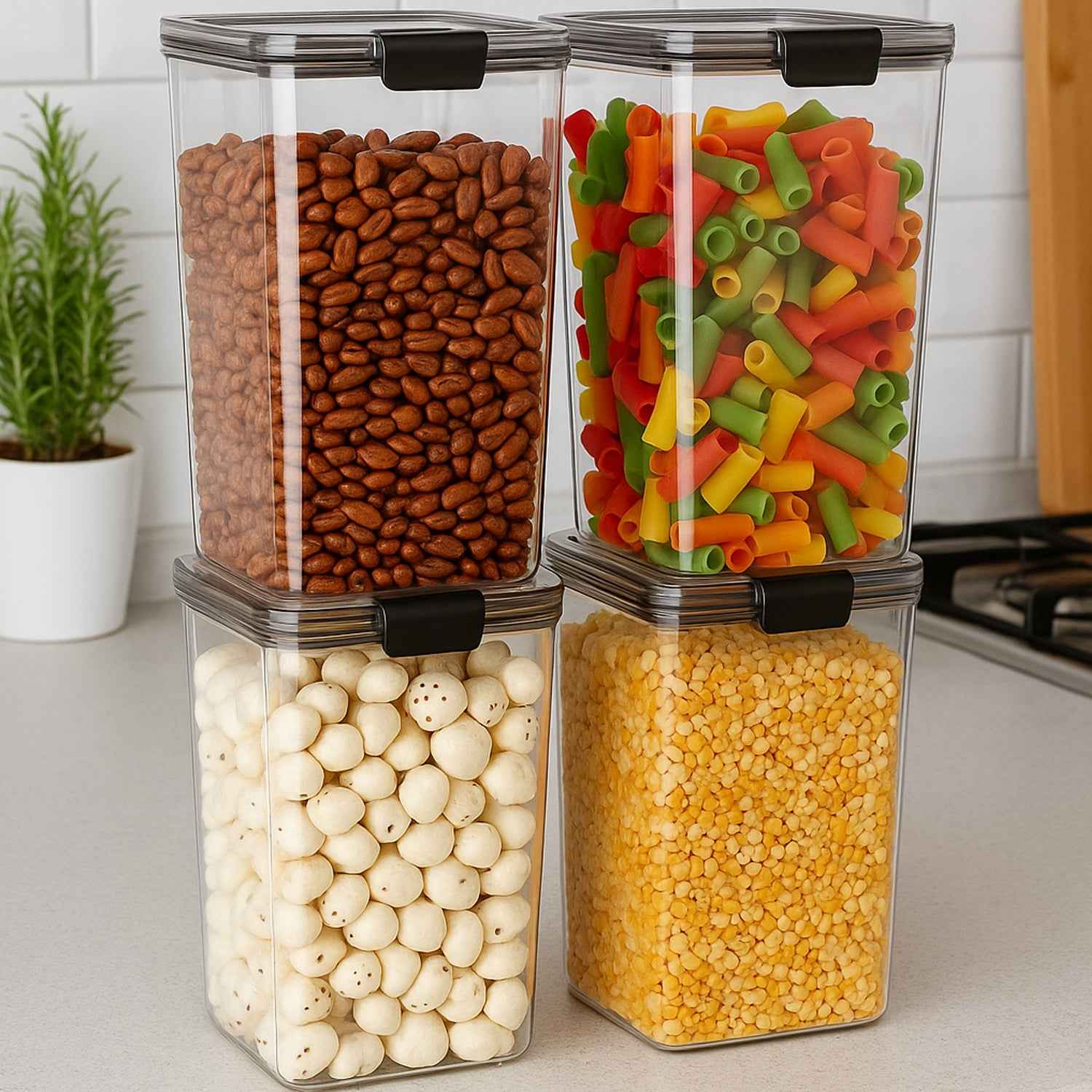 1700 Ml Airtight Lock Lock Plastic Storage Container (1 Pc)